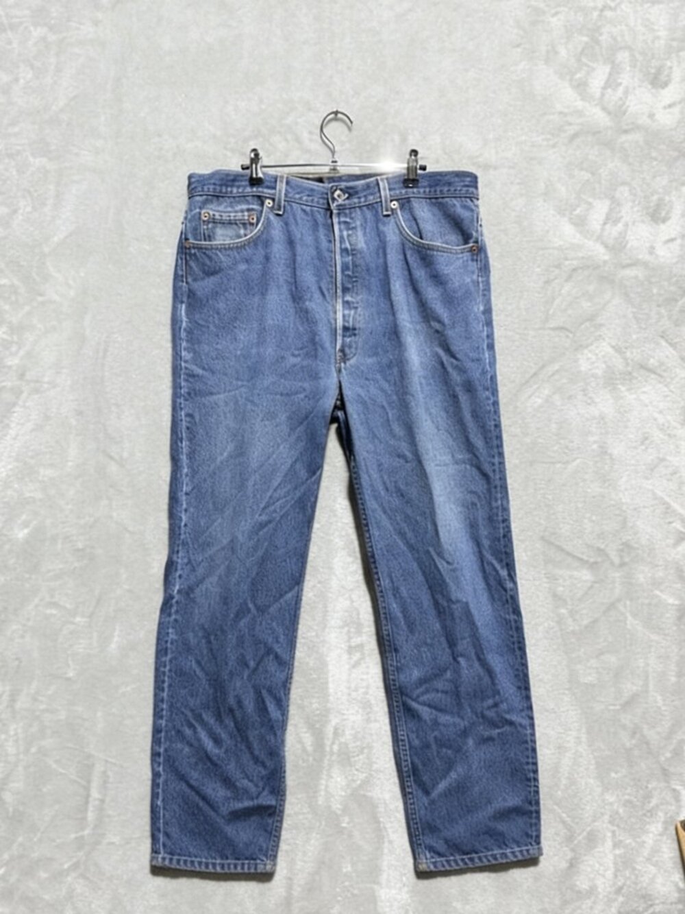 VTG Levi's 501xx Original Straight Jeans Mens 40x34 Blue Denim Button Fly USA